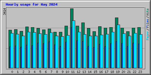 Hourly usage for May 2024